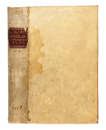 PLINIUS SECUNDUS, GAIUS CAECILIUS. Epistolarum libri X [and other texts]. 1518